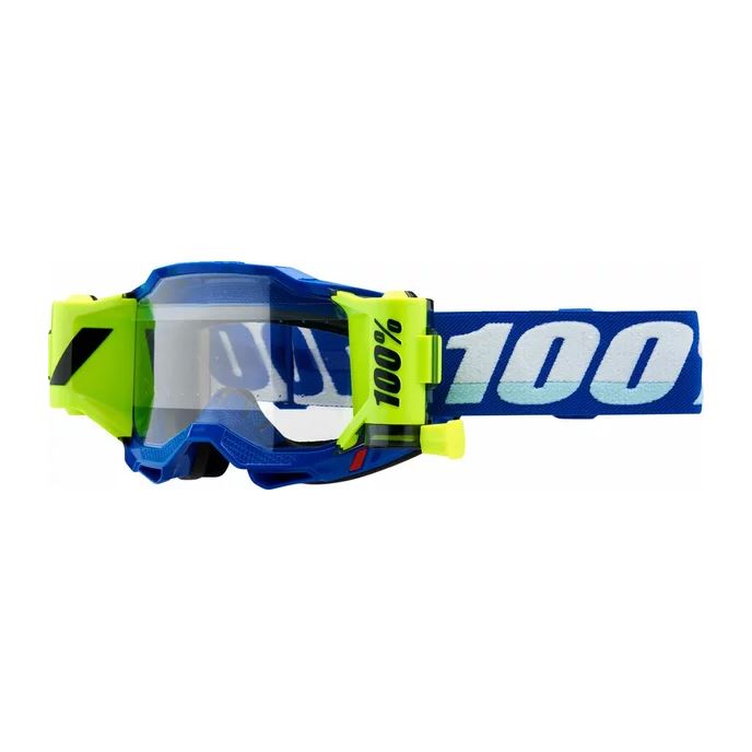 100% MX Goggles Accuri 2 Roll Off Forecast Blue Clear